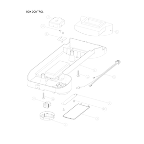 Control Box Parts Diagram and Parts List for 11170715911  Kenmore Refrigerator