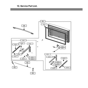 Pldm 7 Diagram and Parts List for 11172795120  Kenmore Refrigerator