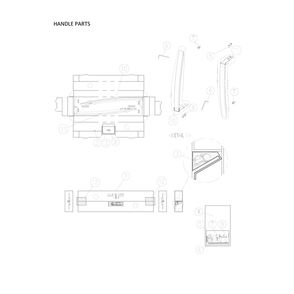 Handle Parts Diagram and Parts List for 11170715911  Kenmore Refrigerator