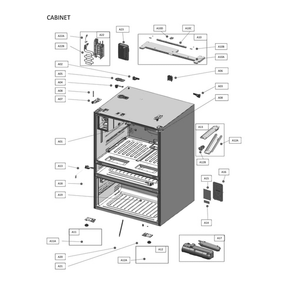 Cabinet Diagram and Parts List for 11172697120  Kenmore Refrigerator