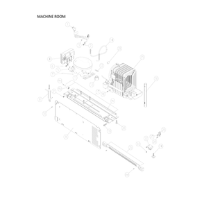 Machine Room Parts Diagram and Parts List for 11170715911  Kenmore Refrigerator