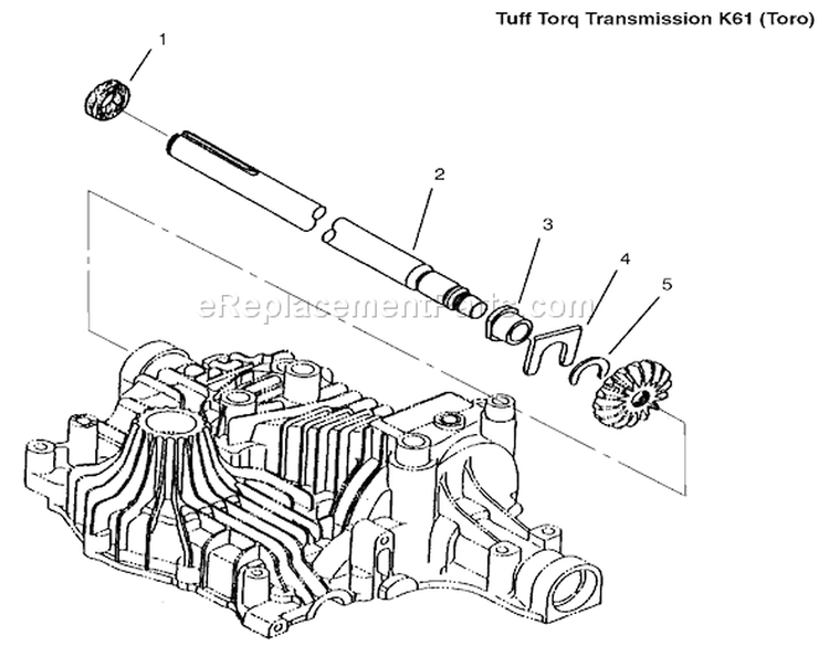 Axle Shaft Diagram and Parts List for 9900001-9999999 - 1999 Kohler Lawn Tractor