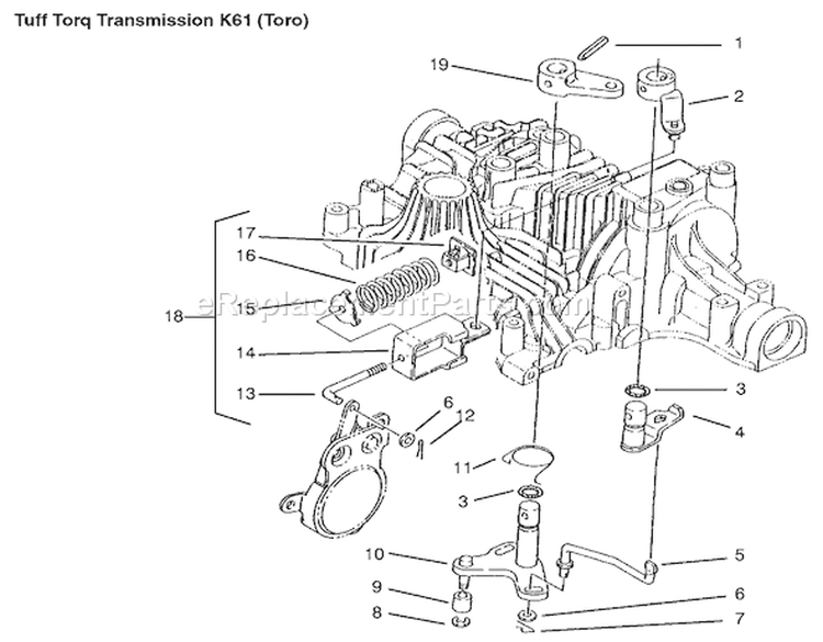 Brake Interlock Diagram and Parts List for 9900001-9999999 - 1999 Kohler Lawn Tractor