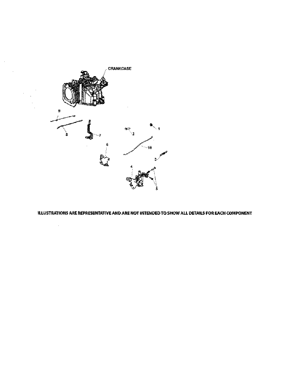 Engine controls Diagram and Parts List for  Kohler Engine