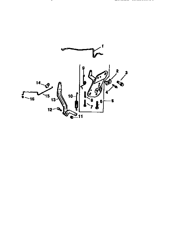 Engine controls Diagram and Parts List for  Kohler Engine