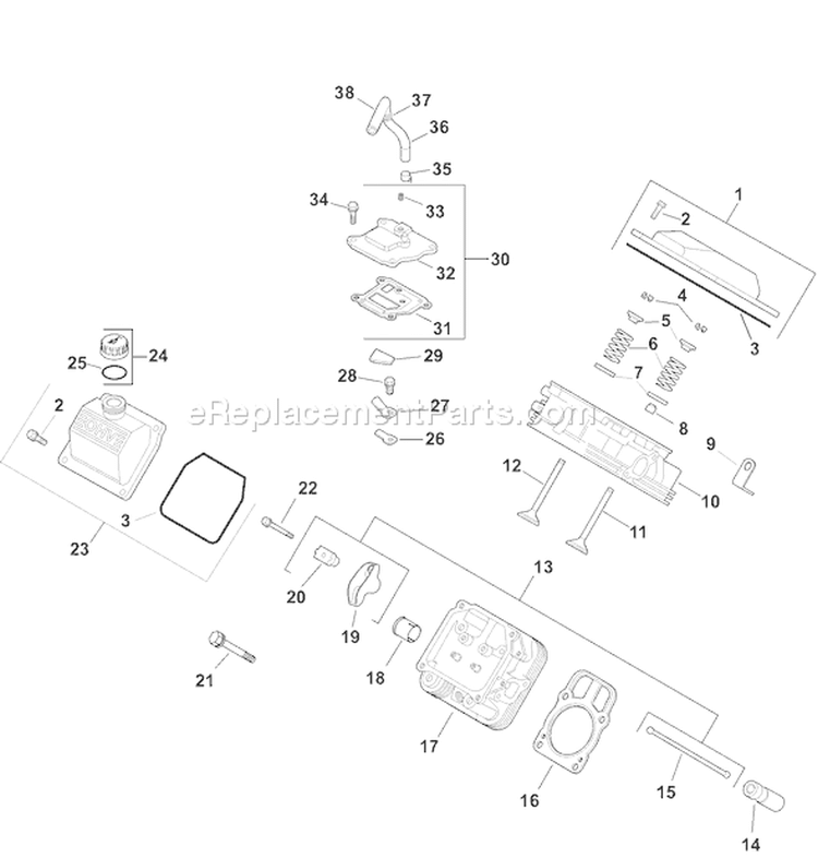 Page I Diagram and Parts List for  Kohler Engine