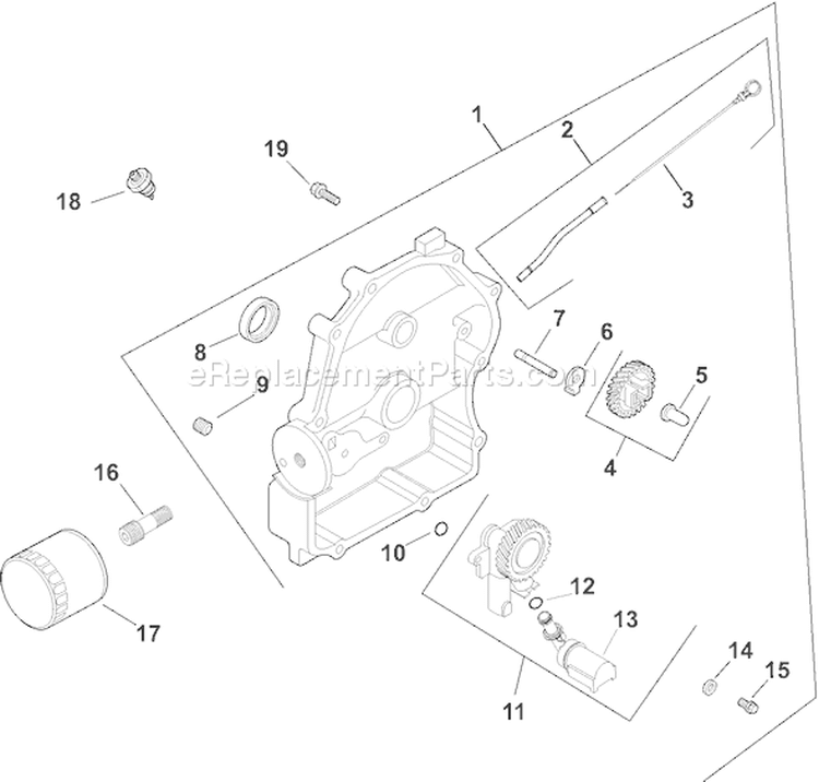 Page L Diagram and Parts List for  Kohler Engine