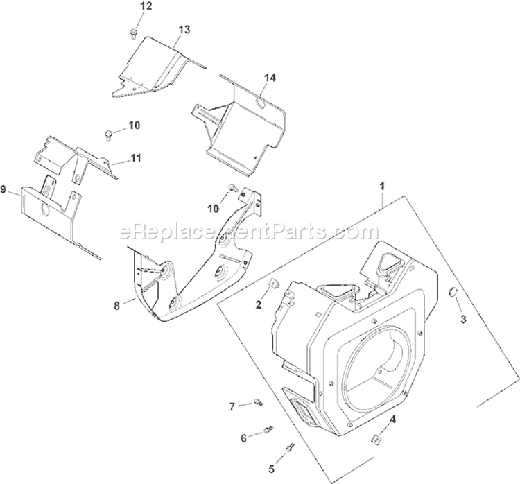 Page B Diagram and Parts List for  Kohler Engine