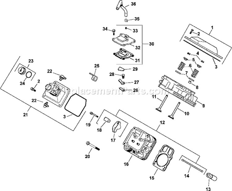 Page I Diagram and Parts List for  Kohler Engine