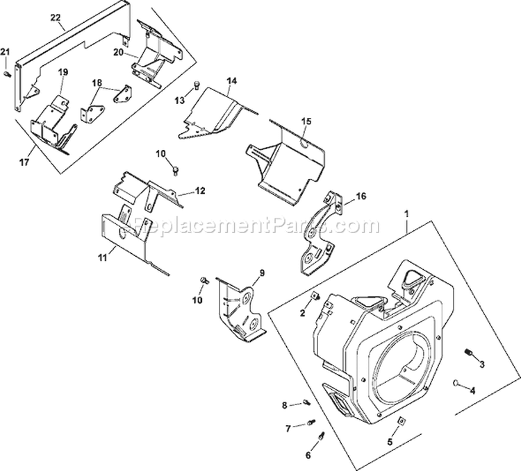 Page B Diagram and Parts List for  Kohler Engine