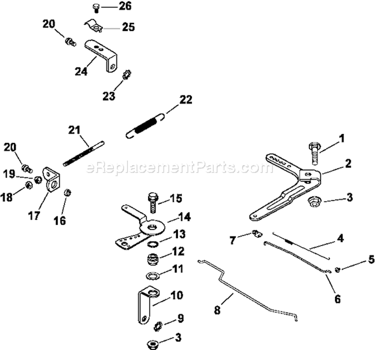Page F Diagram and Parts List for  Kohler Engine