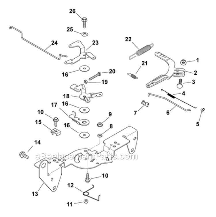 Engine Controls 9-24-207 Diagram and Parts List for  Kohler Engine