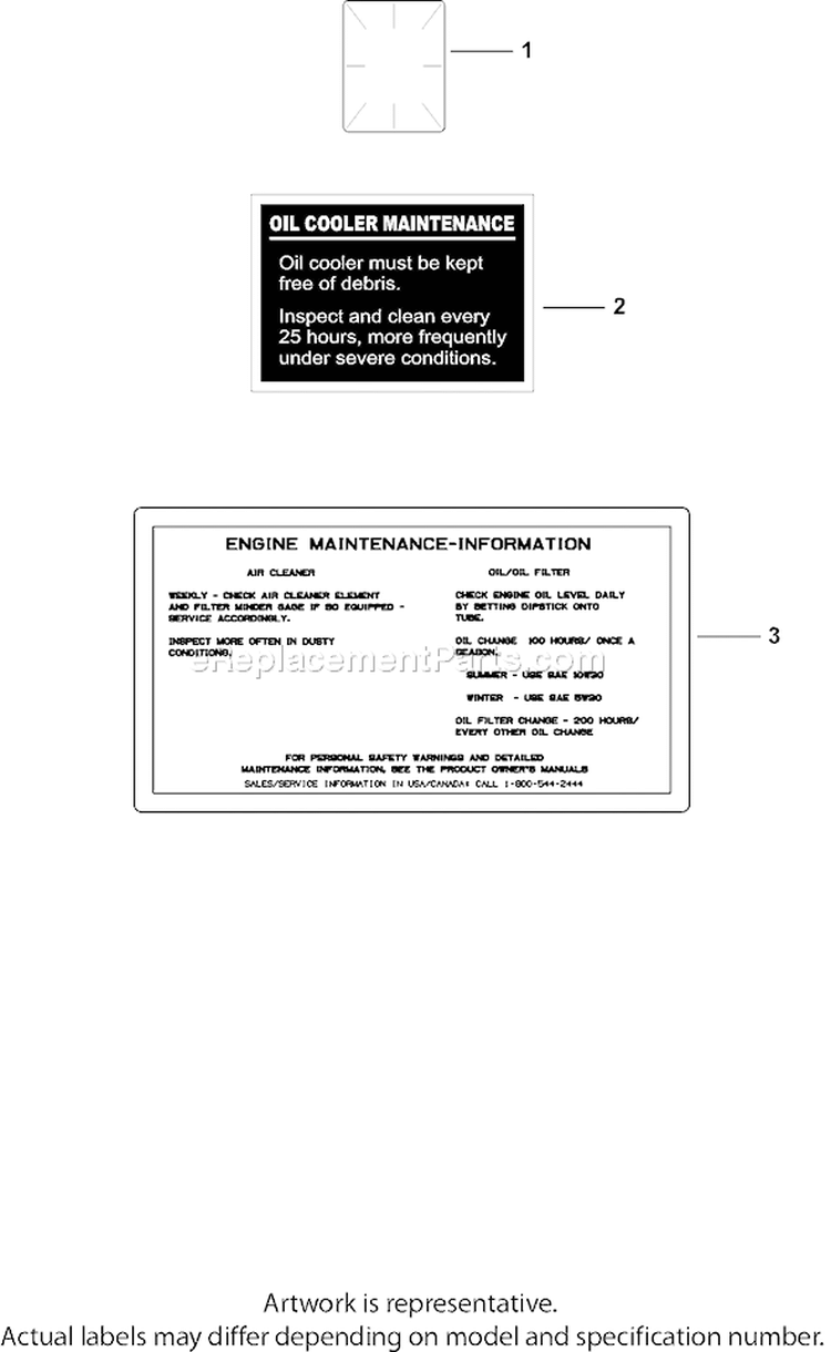 Page E Diagram and Parts List for  Kohler Engine