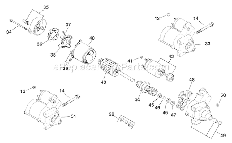 Page M Diagram and Parts List for  Kohler
