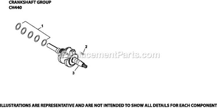 Page D Diagram and Parts List for  Kohler Engine