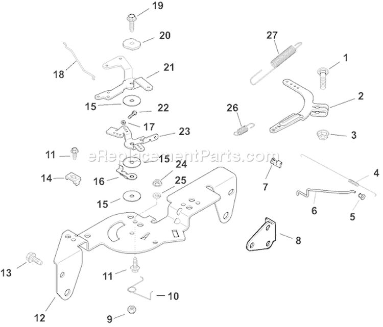 Page F Diagram and Parts List for  Kohler Engine