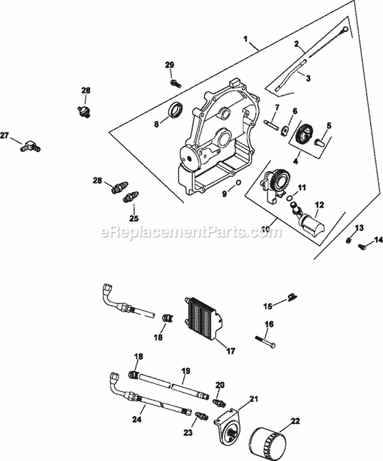 Page L Diagram and Parts List for  Kohler Engine