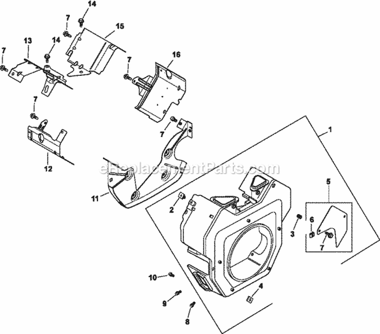 Page C Diagram and Parts List for  Kohler Engine