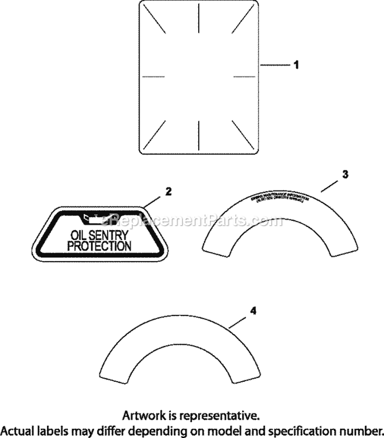 Page J Diagram and Parts List for  Kohler Engine