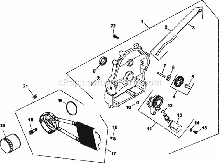 Page L Diagram and Parts List for  Kohler Engine