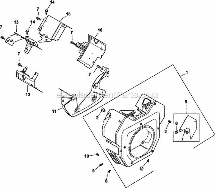 Page C Diagram and Parts List for  Kohler Engine