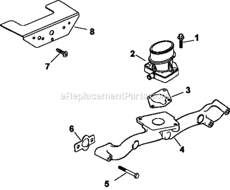 Page B Diagram and Parts List for  Kohler Engine
