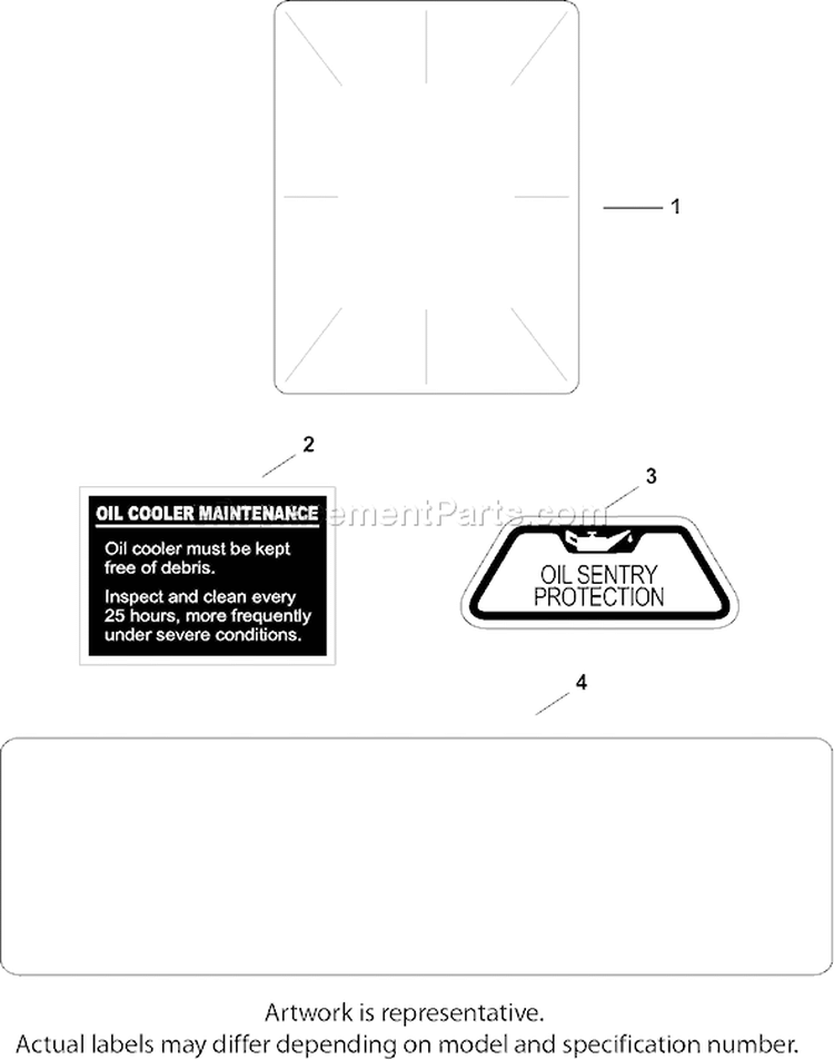 Page E Diagram and Parts List for  Kohler Engine