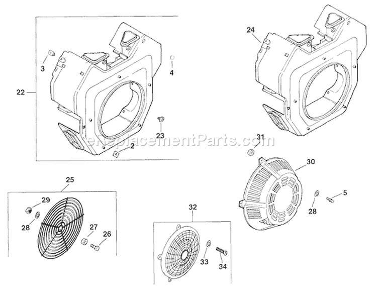 Page E Diagram and Parts List for  Kohler