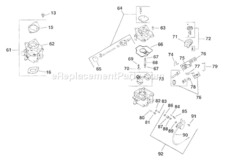 Page L Diagram and Parts List for  Kohler