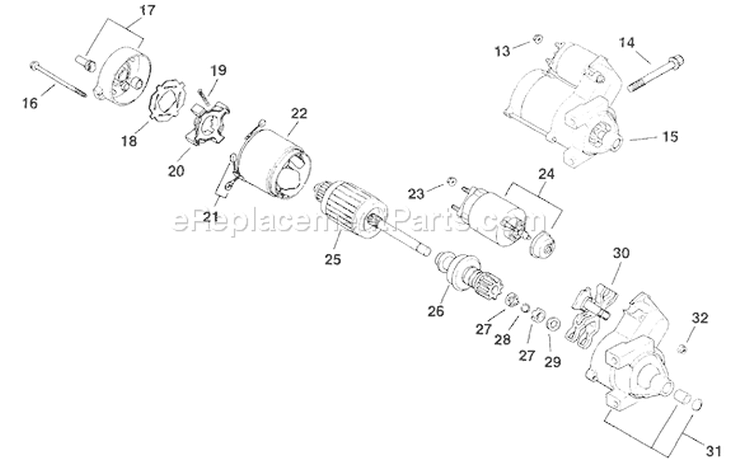 Page N Diagram and Parts List for  Kohler Engine