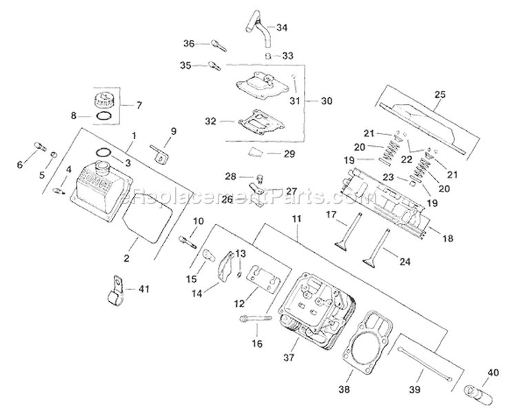 Page H Diagram and Parts List for  Kohler