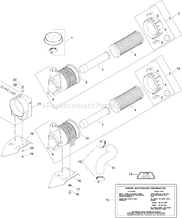 Page L Diagram and Parts List for  Kohler Engine