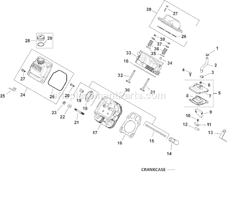 Page I Diagram and Parts List for  Kohler Engine
