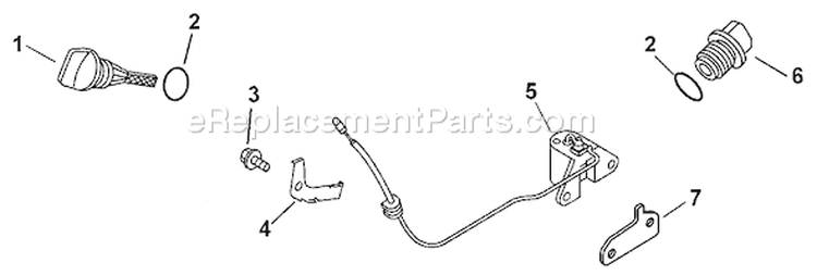 Page J Diagram and Parts List for  Kohler Engine