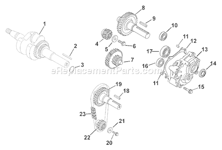 Page D Diagram and Parts List for  Kohler Engine