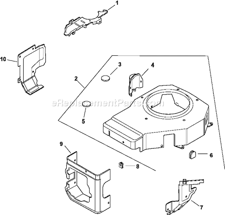 Page B Diagram and Parts List for  Kohler Engine