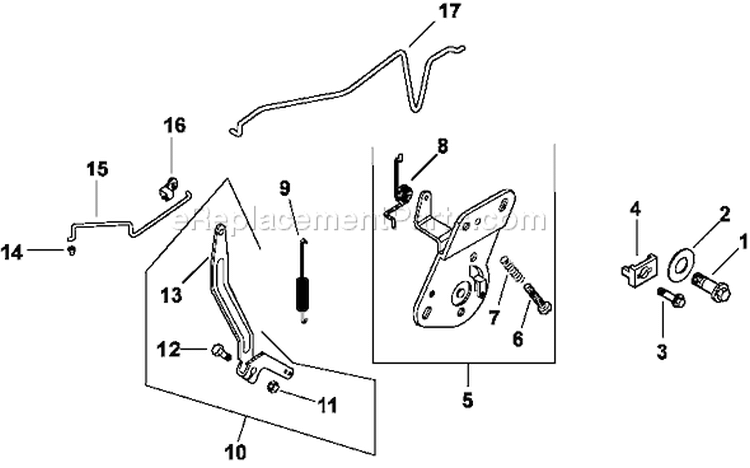 Page F Diagram and Parts List for  Kohler Engine