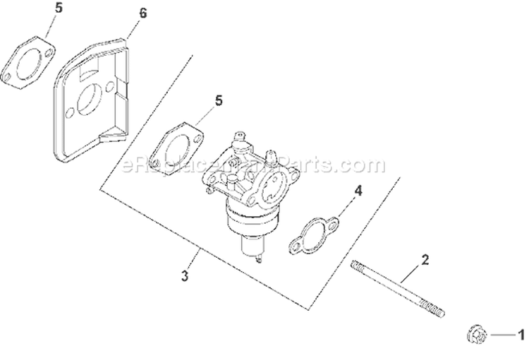 Page H Diagram and Parts List for  Kohler Engine