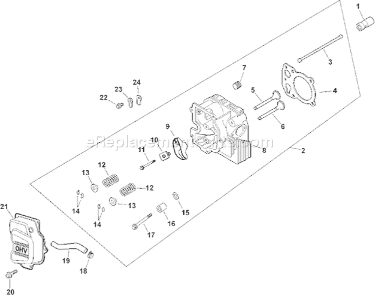 Page I Diagram and Parts List for  Kohler Engine