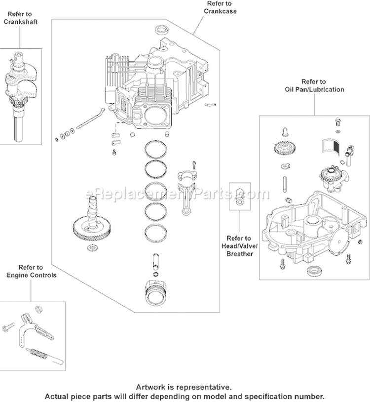 Page L Diagram and Parts List for  Kohler Engine