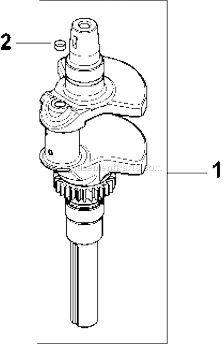 Page D Diagram and Parts List for  Kohler Engine