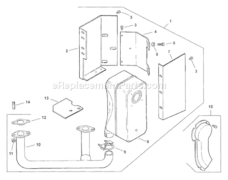 Page F Diagram and Parts List for  Kohler Engine