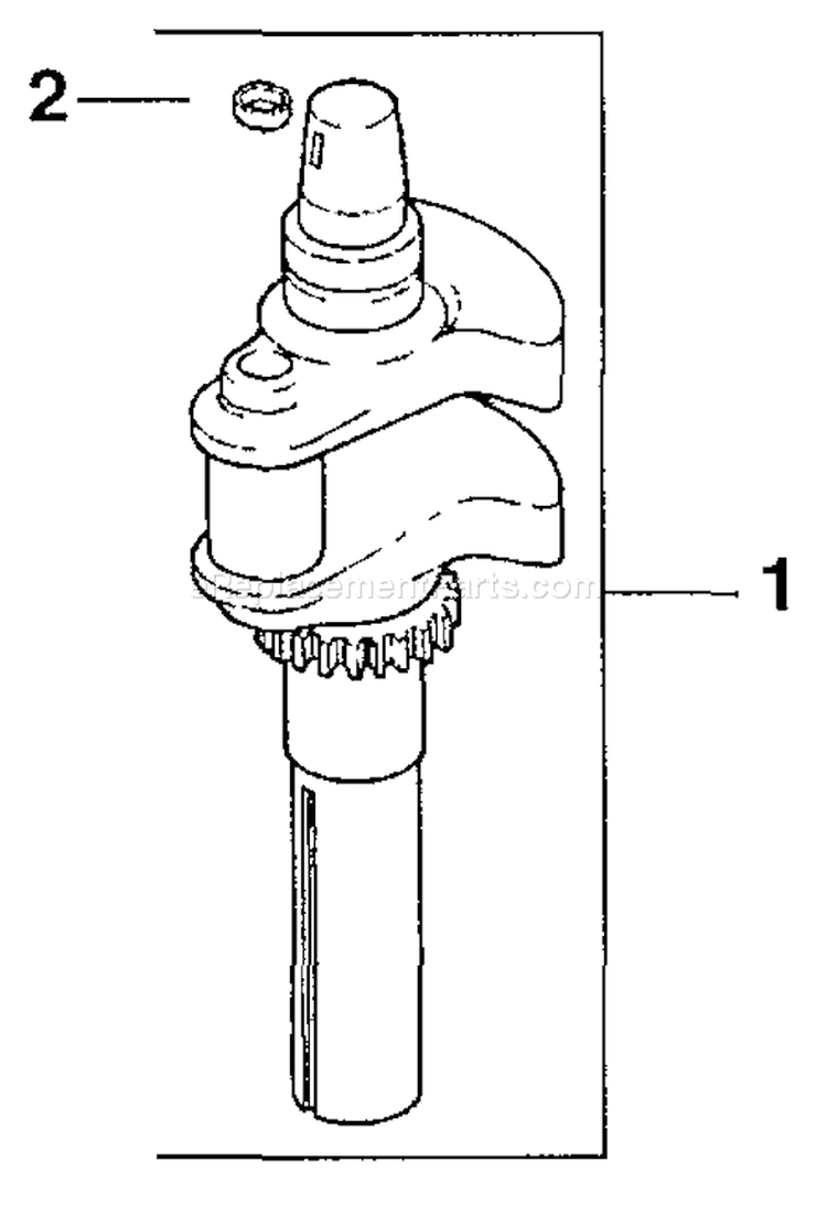 Page E Diagram and Parts List for  Kohler Engine