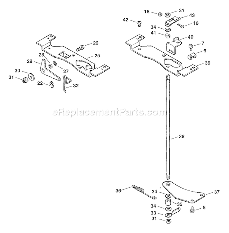 Page G Diagram and Parts List for  Kohler Engine