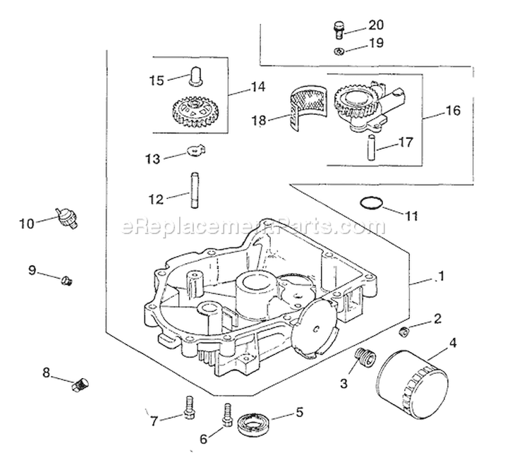 Page N Diagram and Parts List for  Kohler Engine