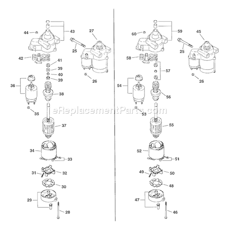 Page R Diagram and Parts List for  Kohler Engine