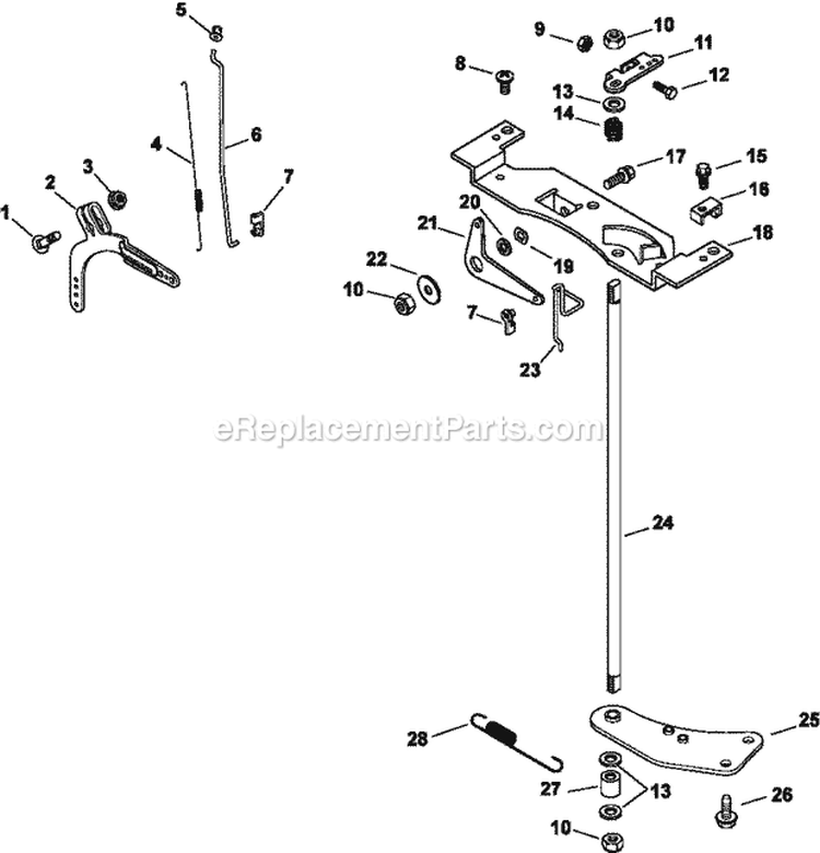 Page F Diagram and Parts List for  Kohler Engine