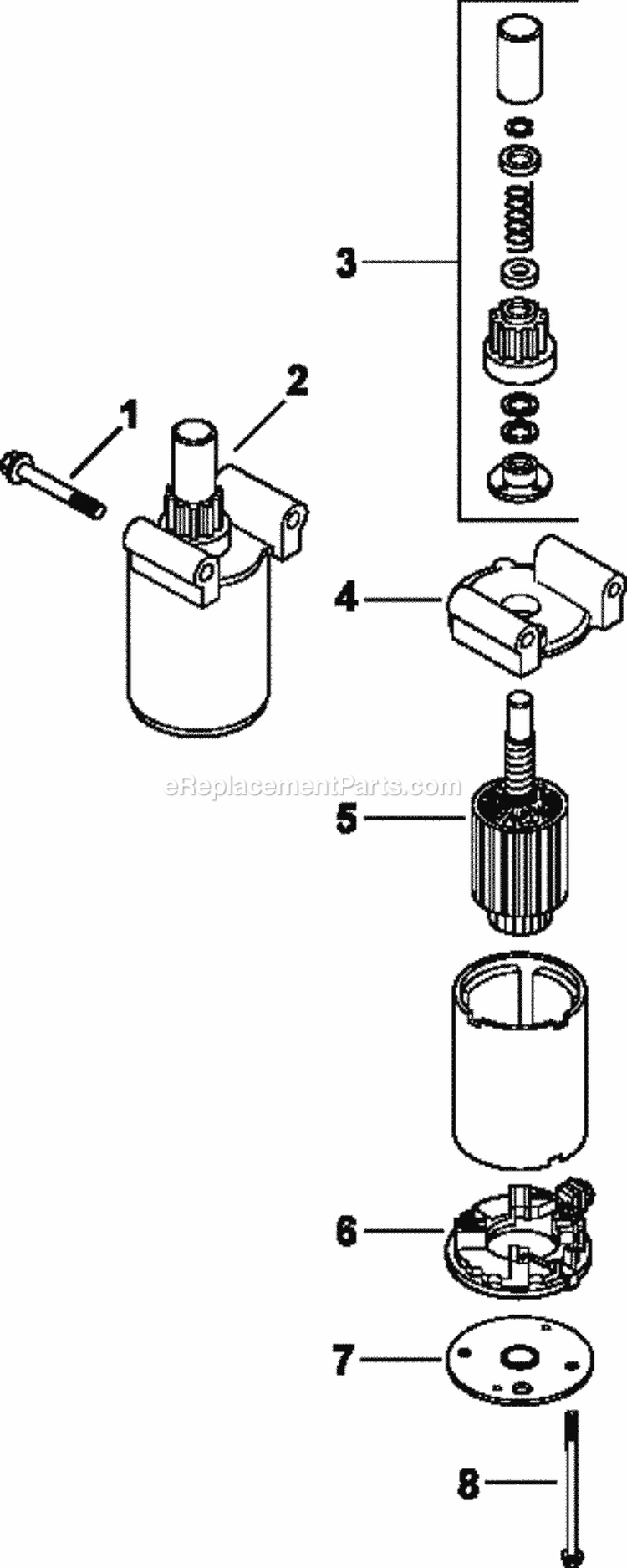 Page M Diagram and Parts List for  Kohler Engine