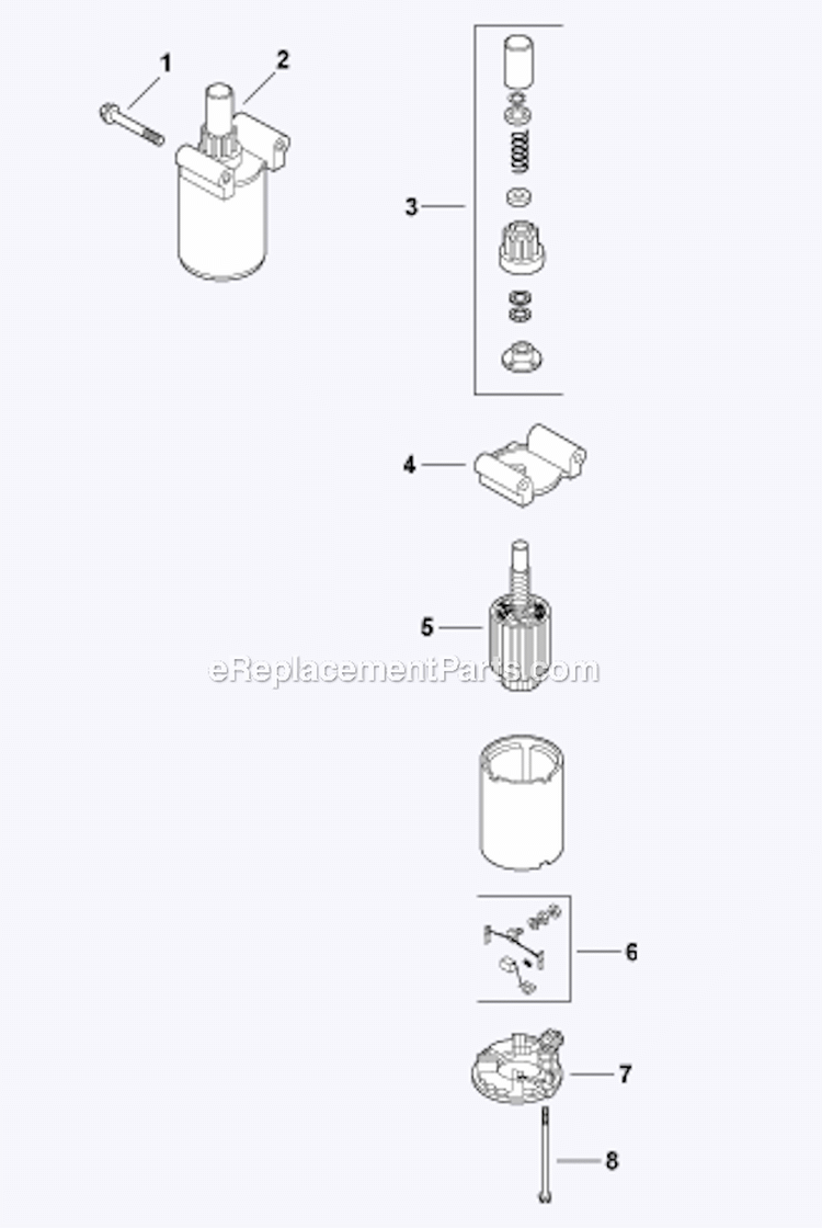 Starting_System Diagram and Parts List for  Kohler Engine