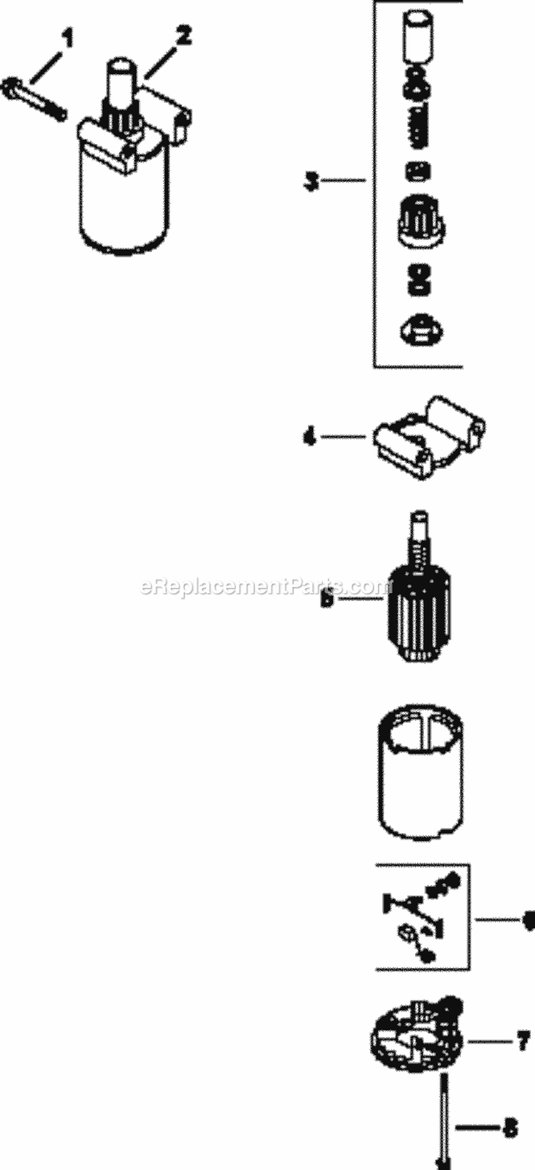 Page L Diagram and Parts List for  Kohler Engine